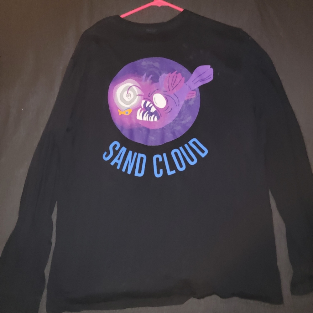 Sand Cloud Anglerfish Long Sleeve T-Shirt - Large - Black